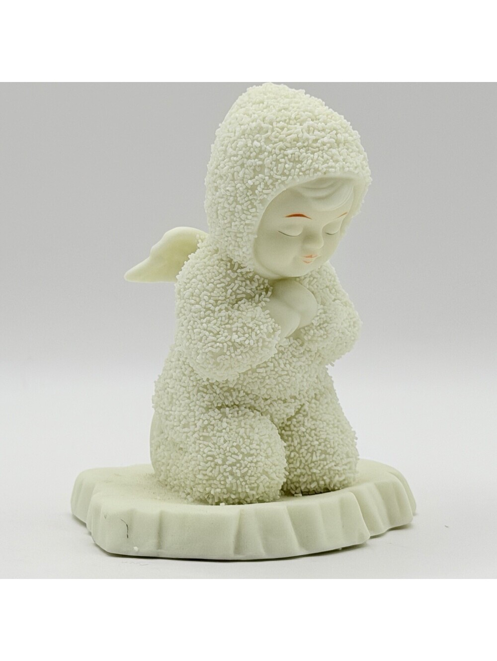 Vintage Department 56 Winter Tales Angel "Now I Lay Me Down to Sleep" Snowbaby